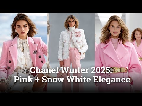 Timeless Looks from Feminine Elegant CHANEL Winter 2025 in Pink and Snow White Classic Refinement