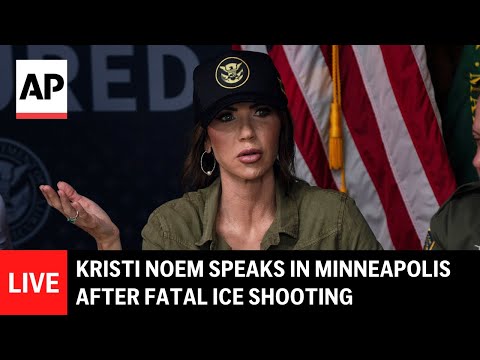 LIVE: Kristi Noem holds a press conference in Minneapolis after fatal ICE shooting