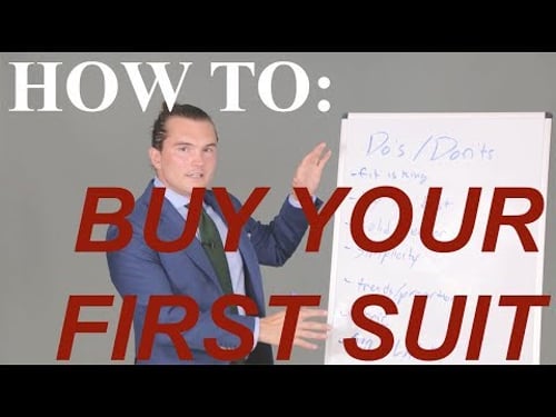 How To Buy Your First Suit