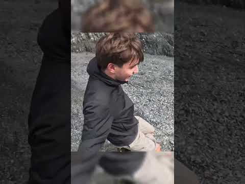 Finding a Hidden Waterfall and Cooking In the Fire #camping #wintercamp #survival