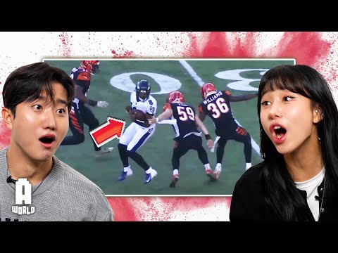 Koreans react to NFL 'NOT HUMAN' Moments!