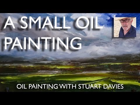 A Very Small Oil Painting - With Stuart Davies