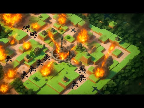 Using AERIAL BOMBARDMENT To Defeat the Aliens in Tower Dominion!