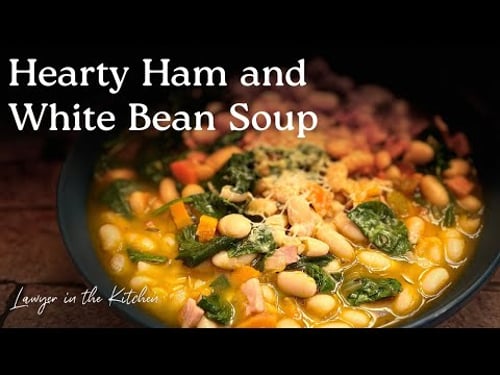 Hearty Ham and White Bean Soup