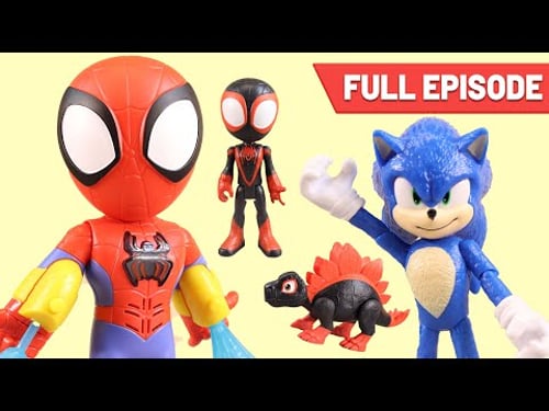 Spidey Makes NEW Friend Sonic The Hedgehog 3 - Teamwork - Spidey And His Amazing Friends | S1 E4