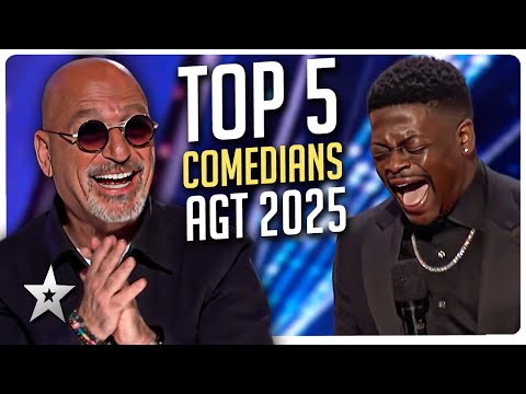 Top 5 FUNNIEST Comedians from America's Got Talent 2025!