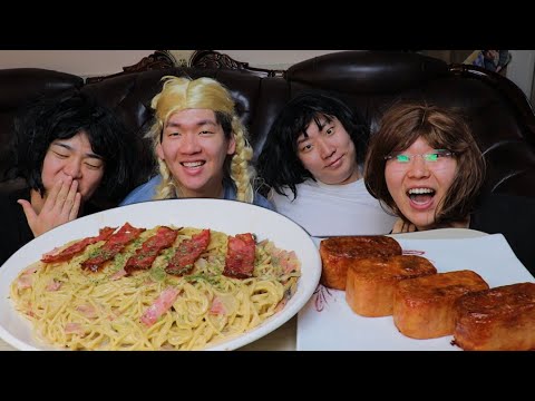 대치동 엄마들의 크림 스파게티 통스팸 먹방!