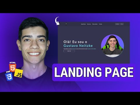Como Criar uma SIMPLES LANDING PAGE com HTML, CSS e JAVASCRIPT