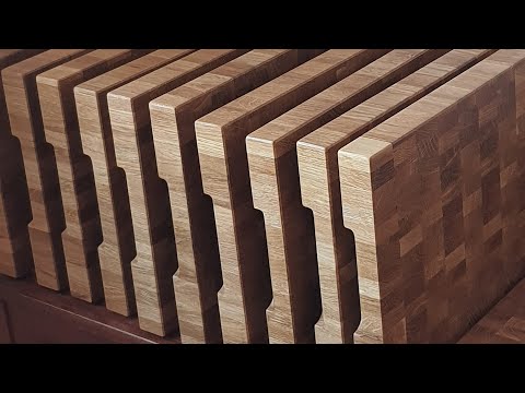 Торцевые разделочные доски из паркета