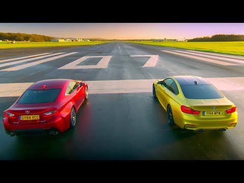 BMW M4 Coupé vs Lexus RC F | Top Gear