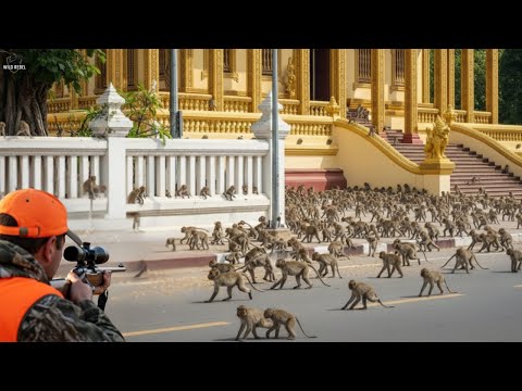 How intense is the hunt against millions of aggressive monkeys and baboons in America?