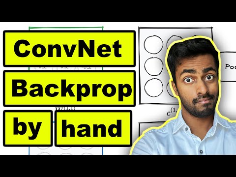 Convolution Network back propagation by hand | the math you should know!