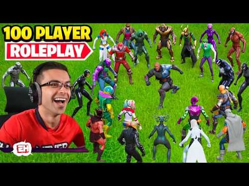 🔴 100 Player Fortnite Roleplay!