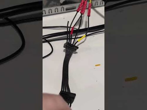 Splicing sata power into Molex #retrocomputer