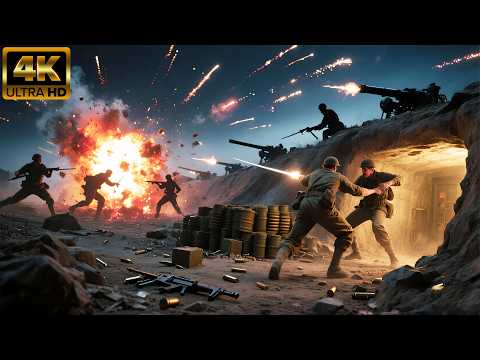 【2025最新戰爭大片】美軍夜襲直撲志願軍彈藥庫,下一秒竟被自家砲彈炸上天!| 戰火功夫堂Action Theater