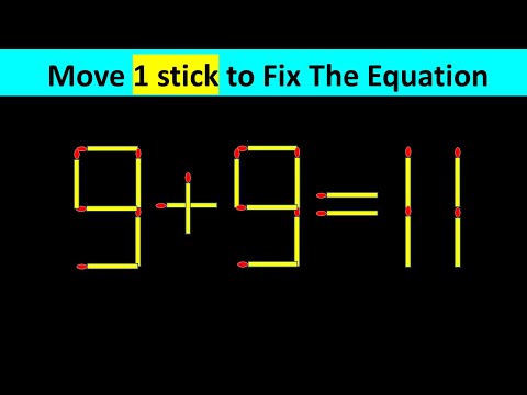 Matchstick Puzzle - Fix The Equation #matchstickpuzzle #simplylogical