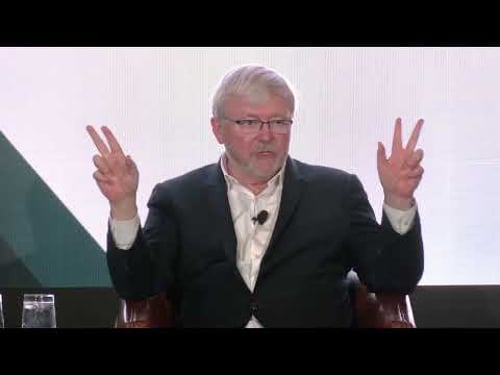 Keynote with Australian Ambassador Kevin Rudd and former US Secretary of State Condoleezza Rice