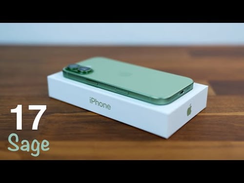 iPhone 17 Sage Unboxing