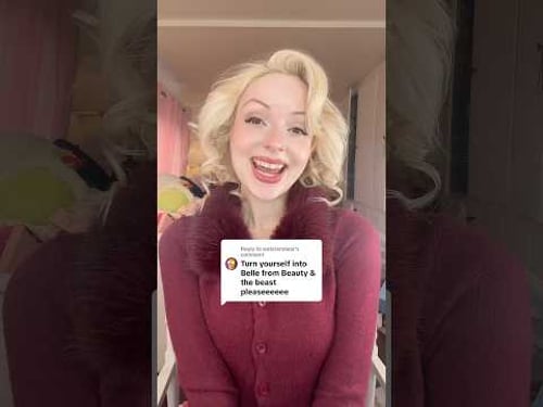 Turning into BELLE from BEAUTY & THE BEAST… #shorts