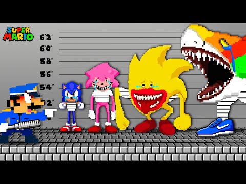 Mario Locked Sonic Upgrade into the STRONGEST Tralalero Tralala in Mario's Prison