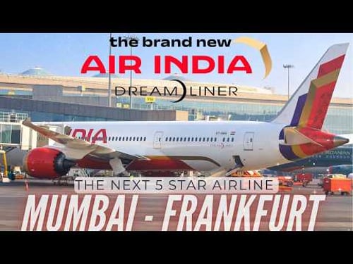 BRAND NEW Air India Boeing 787-9 VT-AWA | Mumbai to Frankfurt | Air India Business Class Trip Report