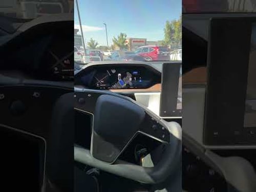 Tesla vision auto parks itself v12.5.4