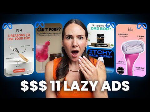 11 Lazy Static Ads That PRINT MONEY (zero copywriting required)