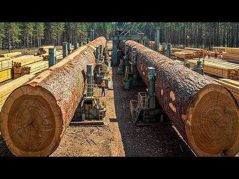 Inside America's Premier Sawmills High-Volume Boards Production | Incredible Power of Modern Mills