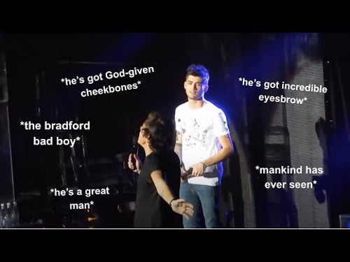 Harry being Zayn's biggest hype man for 8 minutes straight | zarry
