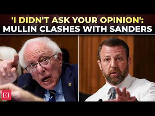 'You're sitting here longer than I've even been alive': Mullin NUKES Sanders in fiery Senate clash