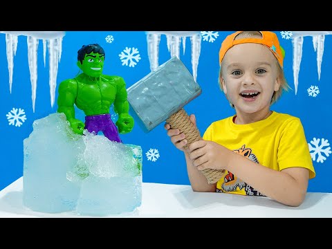 Vlad and Niki Frozen Toys Challenge - Funny stories for kids