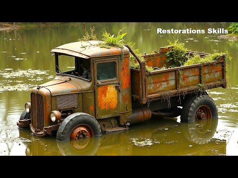 Epic Rescue: Pulling a KIA Truck From the River After Years of Rust! // Restorations Skills