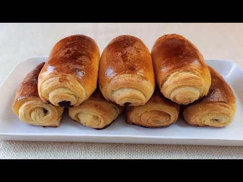 بتي پان مورق بدون زبدة التوريق محشي بشكولاطة الطلي بطريقة سهلة و النتيجة روعة