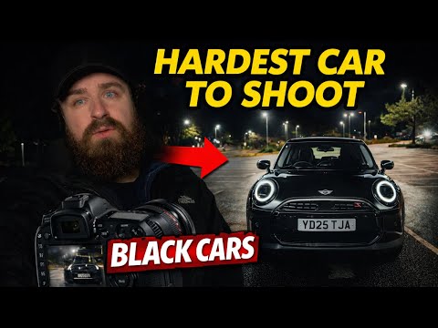 Soft vs Hard Light on a Black Car β Light Painting Experiment