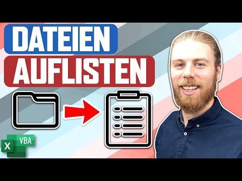 Dateien aus Ordner und Unterordner auslesen | Excel VBA
