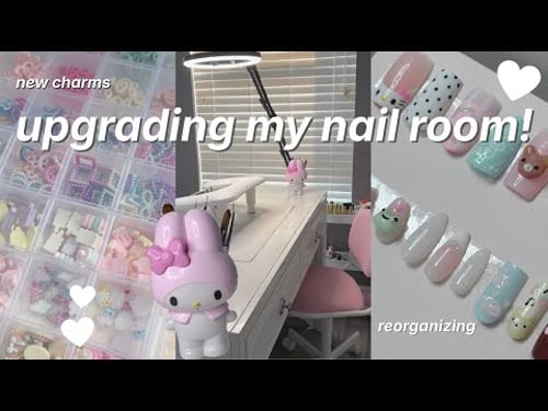 NAIL ROOM MAKEOVER π«Άπ» ~ organizing, haul, and tour!