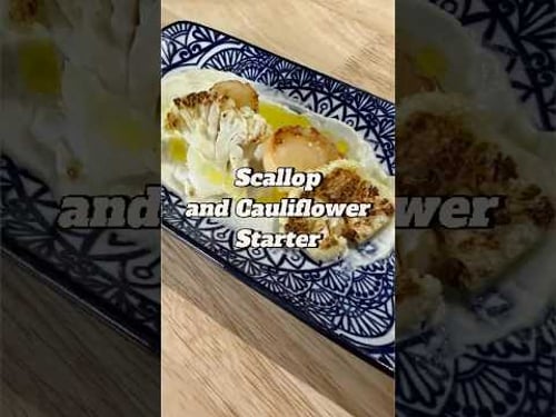 Knockout Scallop Starter #cooking #cookingvideo #recipe #food