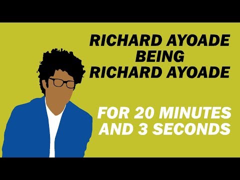 Richard Ayoade being Richard Ayoade for 20 minutes and 4 seconds