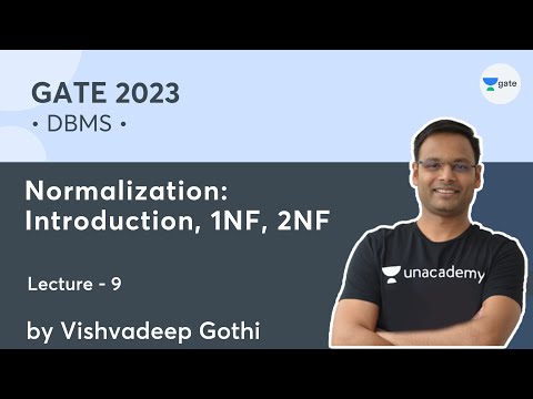 DBMS | L-9 | Normalization: Introduction, 1NF, 2NF | Vishvadeep Gothi