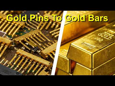 Recycling Gold From Gold Pins WITHOUT Acids!