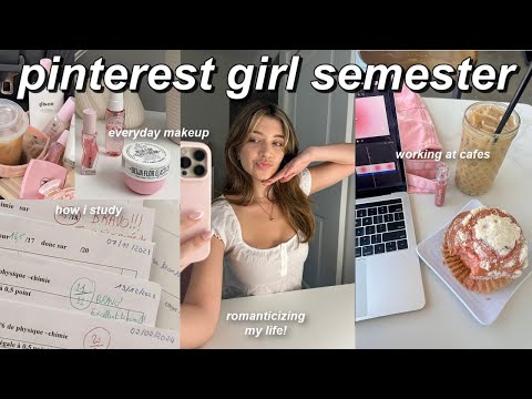 how i ROMANTICIZE school (study tips, grwm, note-taking, aesthetic)