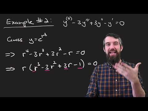 Higher Order Constant Coefficient Differential Equations: y'''+y'=0 and y''''-3y'''+3y''-y'=0