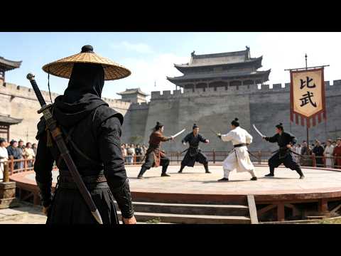 In the finale duel, a mysterious man in black appears—sweeps all rivals and claims the championship.