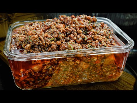 廣東話影片|香辣肉醬Ft 撈上海麵|炸醬麵吃多了,可以試下這個|香濃微辣,適合不愛吃辣人士,可配麵、飯甚至是炒菜也可以|炒醬一小時,但每次吃時只需要六分鐘就能製成惹味佳餚!