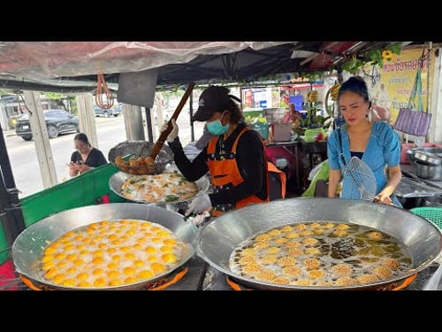 Sold Out in 3 hours! Fried Swan Egg Snack Cook By Hard Working Single Mom - Thai Street Food