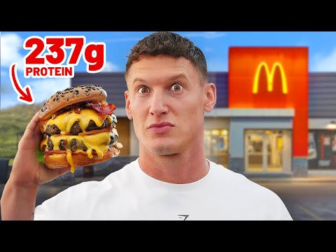 Eating The Highest Protein Item At EVERY Fast Food Chain