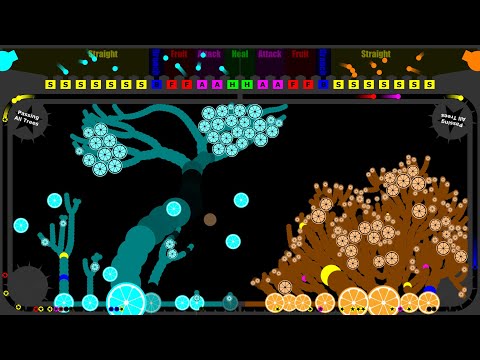 Growing Tree Battle 3 in Algodoo