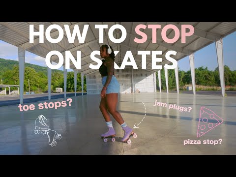 okay but how do i stop? | how to stop on rollerskates for beginners