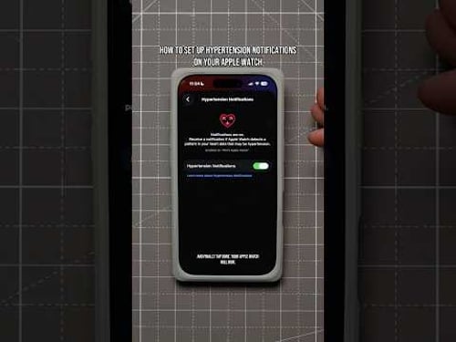 Hypertension Notifications on Apple Watch | How to Set Up High Blood Pressure Alerts #healthtech