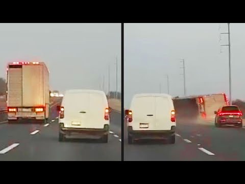 Insane Truck Driver Gets Instant Karma